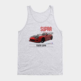 Supra Time Red Carbon Tank Top